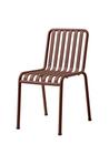 Palissade Chair, Iron red, Without armrests