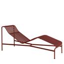 Palissade Chaise Longue, Iron red, Without cushion, Without neck pillow