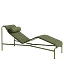 Palissade Chaise Longue, Olive, With cushion, With neck pillow