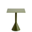 Palissade Cone Table, L 65 x W 65 x H 74, Olive