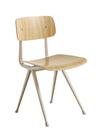 Result Chair, Lacquered oak, Steel beige powder-coated 