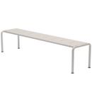 Avanti Bench, 48 x 199,5 cm, Muted White, Aluminium