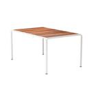 Avanti Table, 98 x 153 cm, Muted White, Thermo Ash