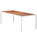 Avanti Table, 98 x 222 cm, Muted White, Thermo Ash