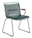 Click Chair, With armrests, Pine green