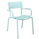 Alua Chair, With armrests, Ice blue