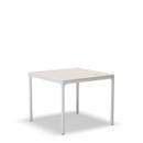 Four Aluminium Table, 90 x 90 cm, Muted White