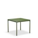 Four Aluminium Table, 90 x 90 cm, Olive green