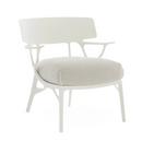 A.I. Lounge Chair Outdoor, White / beige