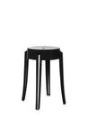 Charles Ghost, Base 39 x Seat 26,5 x Height 46, Opaque, Polished black