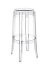 Charles Ghost, Base 46 x Seat 29 x Height 75, Transparent, Clear glass