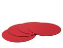 Felt Coasters for Componibili, Set of 4, Round, ø 30 cm, Red