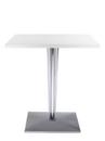 TopTop Dining Table Small, Rectangular H 72 x W 70 x L 70 cm, varnished polyester, Shining white
