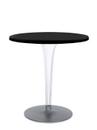 TopTop Dining Table Small, Round Ø 70 x H 72 cm, Scratch-resistant Werzalit, Black