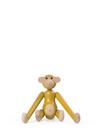 Monkey, Mini (H 9,5 cm), Beech/yellow 