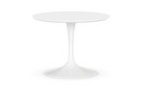 Saarinen Round Sofa Table, Small (Height 36/37 cm, ø 51 cm), White, Laminate white