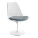 Saarinen Tulip Chair, Swivel, Seat cushion, White, Steel (Eva 172)