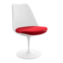 Saarinen Tulip Chair, Swivel, Seat cushion, White, Bright Red (Tonus 130)
