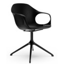 Elephant Swivel Chair, black, Laquered aluminium (in the same colours as the shell)