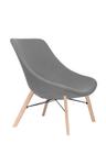 Auki Lounge Chair, Hallingdal 130 - light grey, Without headrest