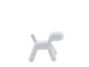 Puppy, Medium (H 45 x W 34 x D 56,5 cm), Polyethylene (intended for use outdoors), Matt white (1700 C)