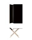 Kant Desk, 160 cm, 74 cm, FU (plywood, birch) linoleum black