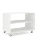Trolley R 103N, Self-coloured, Pure white (RAL 9010), Transparent castors