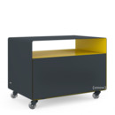 Trolley R 107N, Bicoloured, Anthracite grey (RAL 7016) - Traffic yellow (RAL 1023), Transparent castors