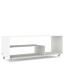 Sideboard R 111N, Self-coloured, Pure white (RAL 9010), Transparent castors