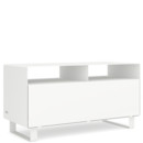 TV Lowboard R 108N, Pure white (RAL 9010), Sledge base lacquered in same colour as unit exterior