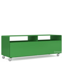 TV Lowboard R 109N, Self-coloured, May green (RAL 6017), Industrial castors