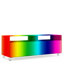 TV Lowboard R 109N, Self-coloured, RAL Metallic Colour, Transparent castors