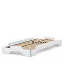 Stacking Bed, 90 x 200, Pure white lacquered, Solid wood frame