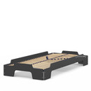 Stacking Bed Comfort, Anthracite lacquered, Solid wood frame