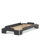 Stacking Bed Comfort, CPL anthracite, Rollable
