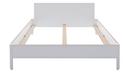 Nait Double Bed, 160 x 200, With headboard, CPL white