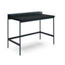 PS20 Secretary, W 100 x D 61 cm (PS20), Linoleum black (Forbo 4166), Black (RAL 9005), With drawer insert