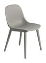 Fiber Side Chair Wood, Grey