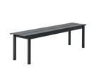 Linear Bench Outdoor, L 170 x W 39 cm, Black
