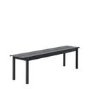 Linear Steel Bench , L 170 x W 39 cm, Black