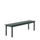 Linear Steel Bench , L 170 x W 39 cm, Dark green