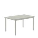 Linear Steel Table, L 140 x W 75 cm, Grey