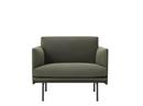 Outline Studio Chair, Fabric Fiord 961 - Greyish-green
