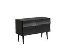 Reflect Sideboard, Small (W 105 cm), Black stained oak