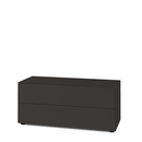Nex Pur Box 2.0 with Drawers, 48 cm, H 50 cm (2 drawers) x B 120 cm, Graphite