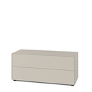 Nex Pur Box 2.0 with Drawers, 48 cm, H 50 cm (2 drawers) x B 120 cm, Silk