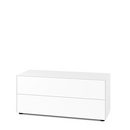 Nex Pur Box 2.0 with Drawers, 48 cm, H 50 cm (2 drawers) x B 120 cm, White