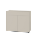 Nex Pur Box 2.0 with drawers and doors, 48 cm, H 100 cm x B 120 cm (with double door and drawer), Silk