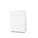 Nex Pur Box 2.0 with drawers and doors, 40 cm, H 100 cm x B 80 cm (with double door and drawer), White