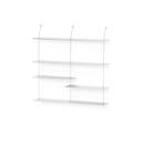 Liesl Wall Shelf, Version 2, Aluminium untreated